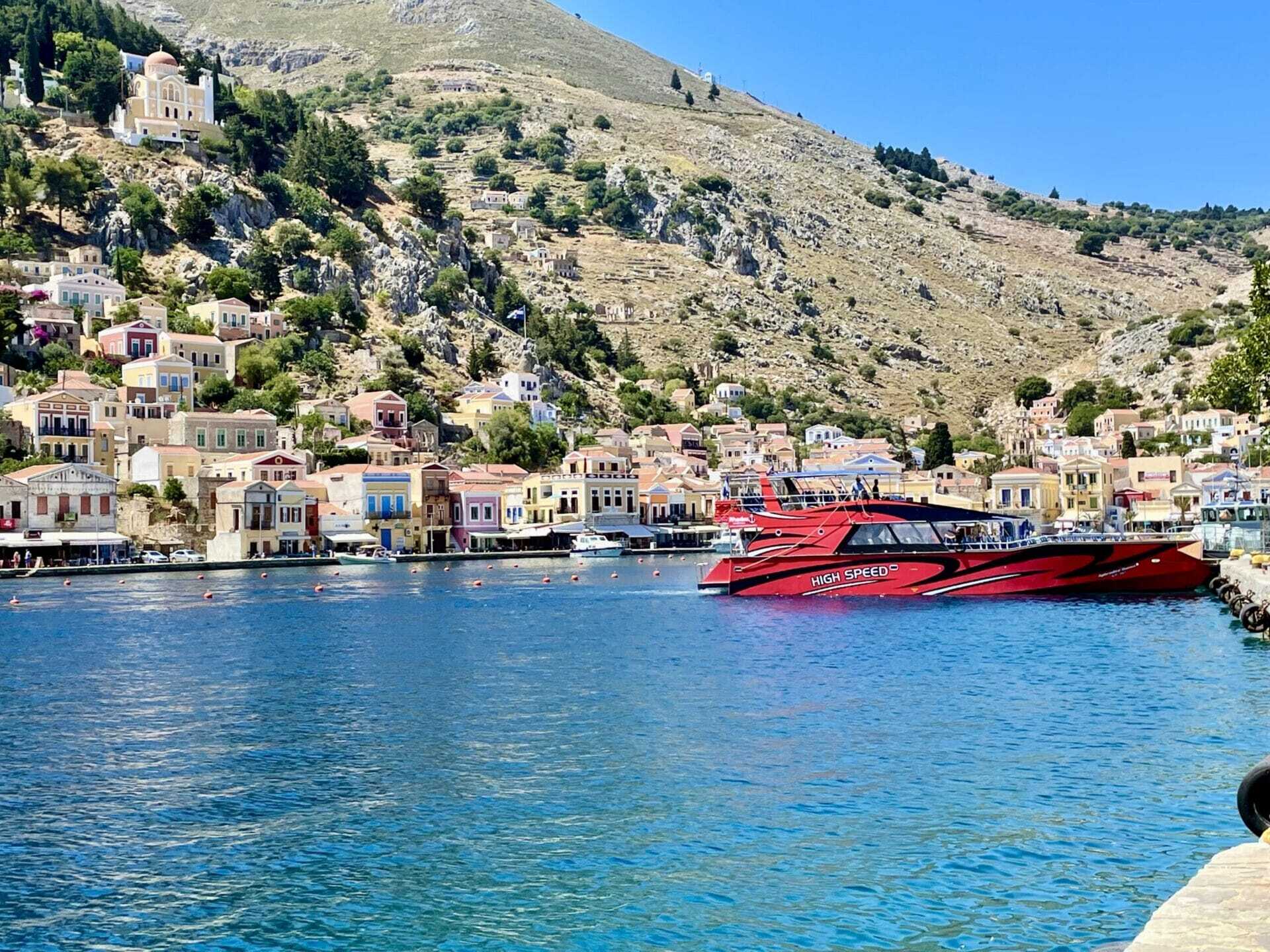 Pefkos / Lardos: Boat to Symi Island